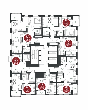 
  Продается студия 27.8 м², в ЖК Скандинавские кварталы, дом 1. Фото 1.