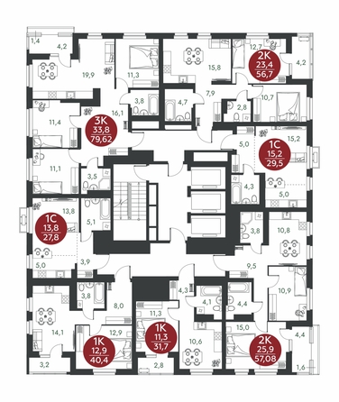 
  Продается 3-комн. квартира 79.62 м², в ЖК Скандинавские кварталы, дом 1. Фото 1.