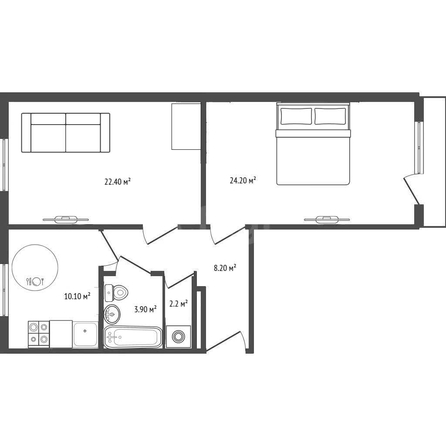 
  Продается 3-комн. квартира 70.1 м². Фото 3.
