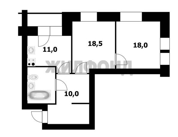 
  Продается 2-комн. квартира 70 м². Фото 13.