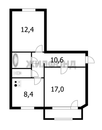 
  Продается 2-комн. квартира 52.7 м². Фото 23.