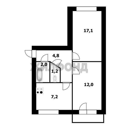 
  Продается 2-комн. квартира 44.2 м². Фото 11.
