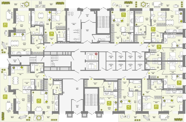 
  Продается студия 28.9 м², в ЖК Счастливый квартал, дом 3. Фото 1.