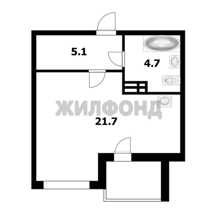 
  Продается студия 31.7 м². Фото 17.