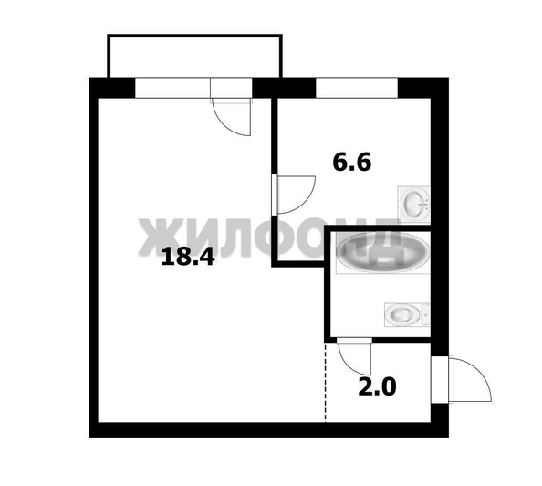 
  Продается 1-комн. квартира 29.9 м². Фото 25.