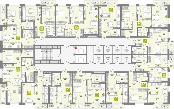 
  Продается 1-комн. квартира 34.8 м², в ЖК Счастливый квартал, дом 2. Фото 1.