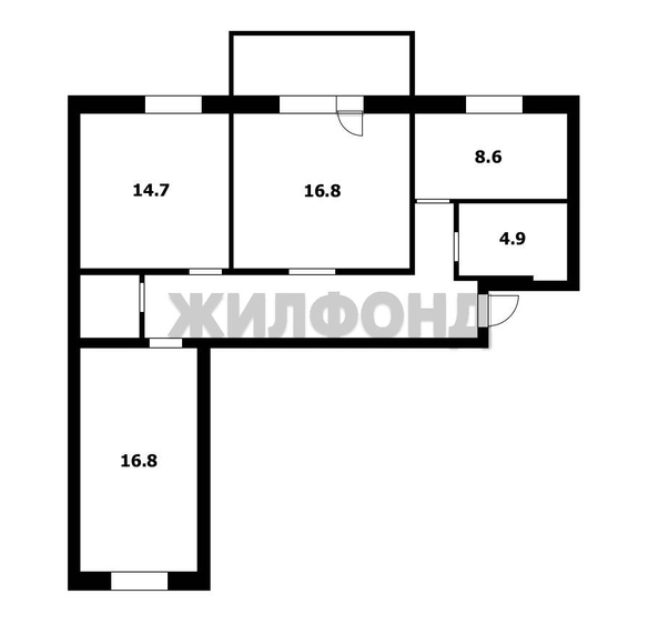 
  Продается 3-комн. квартира 79.2 м². Фото 13.