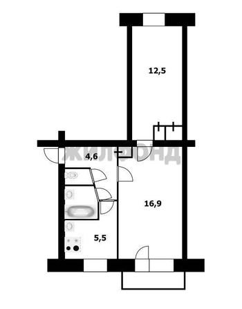 
  Продается 2-комн. квартира 44.2 м². Фото 24.