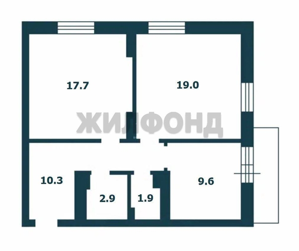 
  Продается 2-комн. квартира 61.6 м². Фото 29.