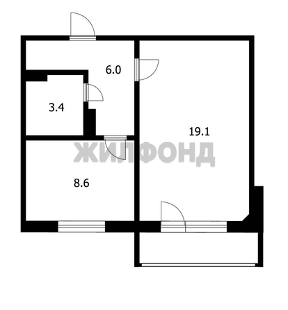 
  Продается 1-комн. квартира 32.5 м². Фото 10.