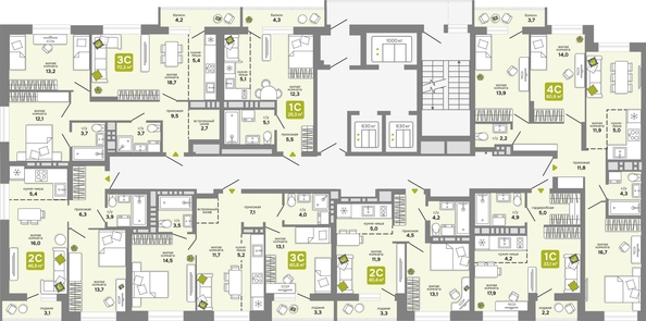 
  Продается 3-комн. квартира 70.3 м², в ЖК Счастливый квартал, дом 2. Фото 1.