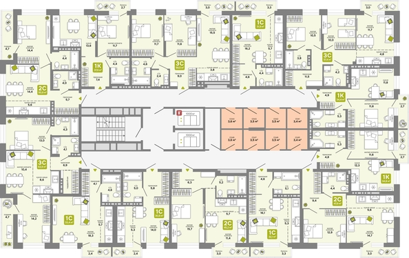 
  Продается 3-комн. квартира 63.9 м², в ЖК Счастливый квартал, дом 3. Фото 1.