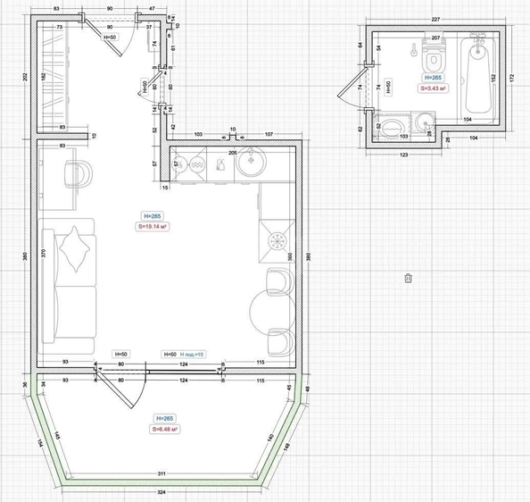 
  Продается студия 29.05 м². Фото 1.