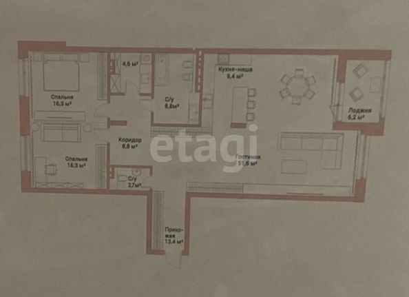 
  Продается 2-комн. квартира 131.9 м², в ЖК Флора и Фауна, дом 12а. Фото 2.