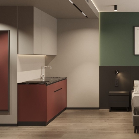 
  Продается апартамент 25.95 м², в АК АЭРОН, секция В. Фото 4.