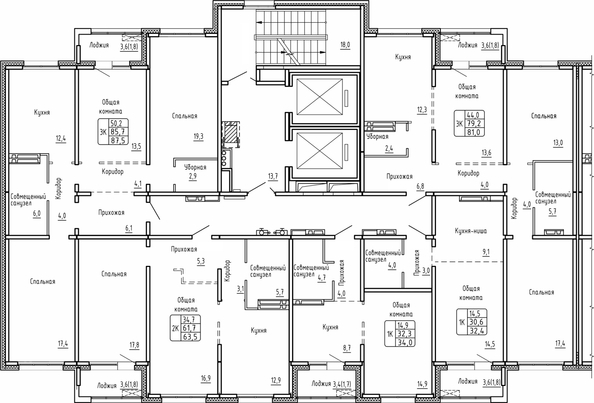 
  Продается 2-комн. квартира 63.5 м², в ЖК Самоцветы, Бирюза дом 2. Фото 1.