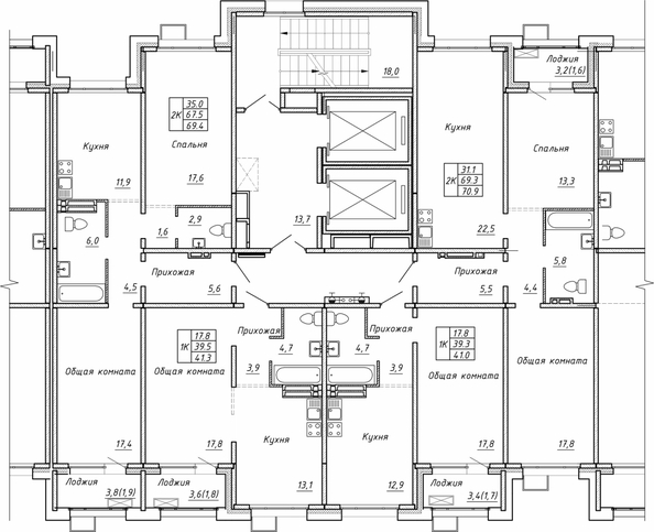 
  Продается 1-комн. квартира 41.3 м², в ЖК Гренландия, Лес дом №5. Фото 1.