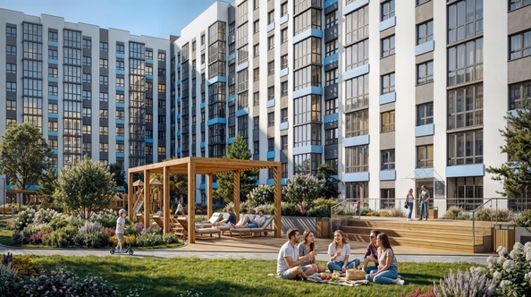 
  Продается 1-комн. квартира 41.4 м², в ЖК Акварельный 4.0. Фото 4.
