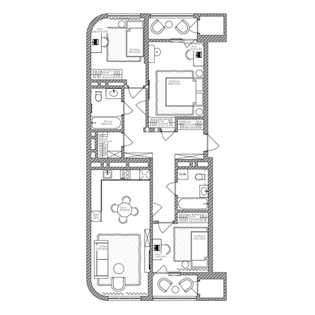 
  Продается 4-комн. квартира 95.6 м², в ЖК Беринг, дом 2. Фото 1.