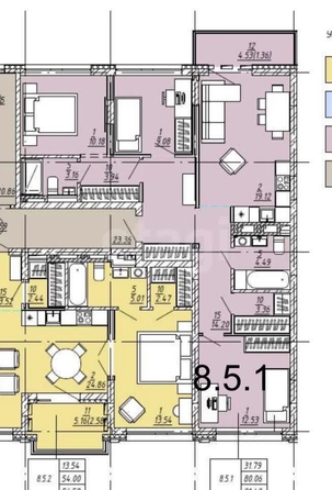 
  Продается 3-комн. квартира 84.59 м², в ЖК Европейский берег,  дом 42. Фото 15.