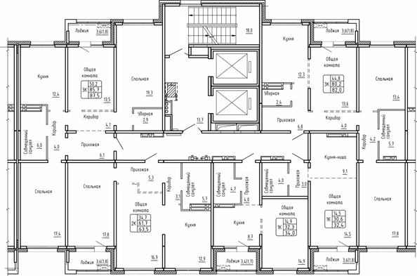 
  Продается 3-комн. квартира 82 м², в ЖК Самоцветы, Бирюза дом 2. Фото 1.