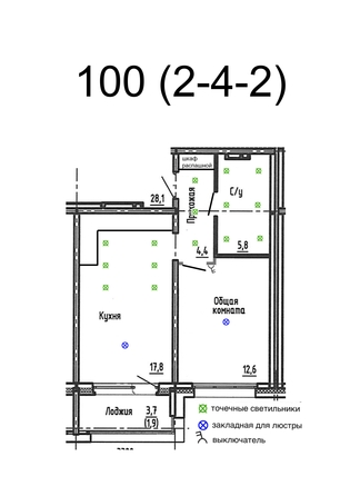 
  Продается 1-комн. квартира 42.5 м², в ЖК Акварельный 4.0. Фото 1.