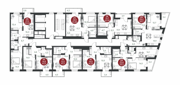 
  Продается 2-комн. квартира 60.1 м², в ЖК Скандинавские кварталы, дом 1. Фото 1.