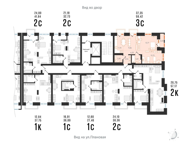
  Продается студия 30.38 м², в ЖК Русское Солнце, корпус 6 Теремной. Фото 1.