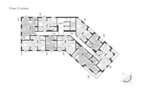 
  Продается студия 56.55 м², в ЖК Рафинад, дом 2. Фото 1.