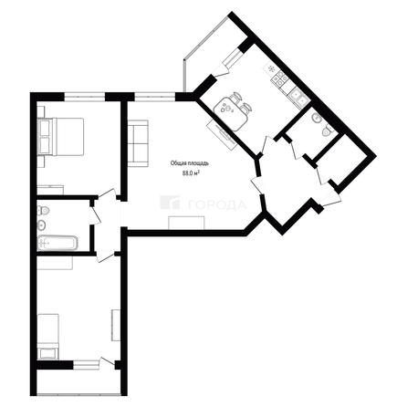 
  Продается 3-комн. квартира 88 м². Фото 12.