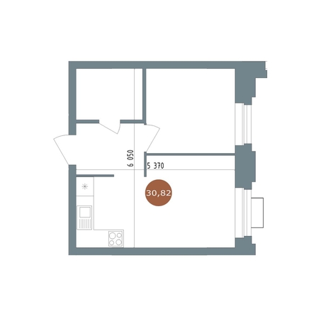 
  Продается 1-комн. квартира 30.7 м², в  19/56 Кварталы Телецентра, 2. Фото 1.