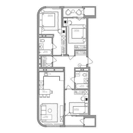 
  Продается 4-комн. квартира 95.6 м², в ЖК Беринг, дом 2. Фото 5.