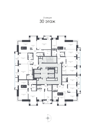 
  Продается 3-комн. квартира 107.6 м², в ЖК СИТИ ТАУЭРС, дом 2. Фото 37.