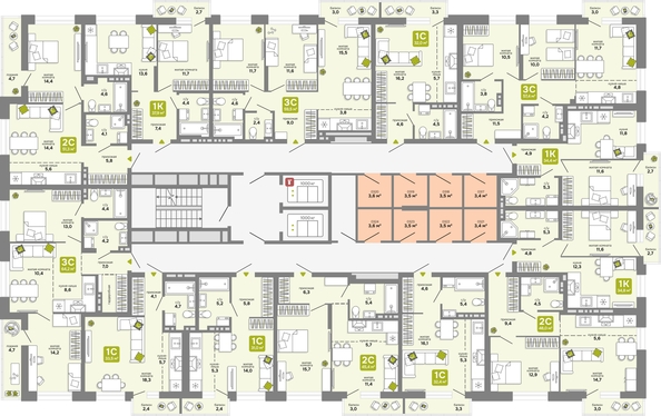 
  Продается 3-комн. квартира 59.5 м², в ЖК Счастливый квартал, дом 3. Фото 1.