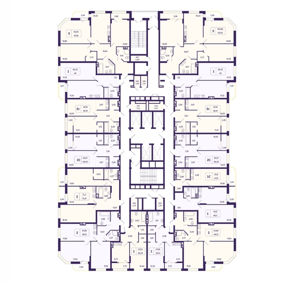 
  Продается 1-комн. квартира 46.41 м², в ЖК Астон. Шесть звёзд, 2. Фото 1.