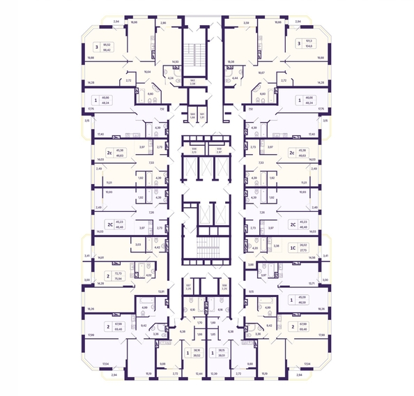 
  Продается 1-комн. квартира 48.24 м², в ЖК Астон. Шесть звёзд, 2. Фото 1.