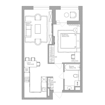 
  Продается 2-комн. квартира 50.35 м², в  Дом Нобель. Фото 3.