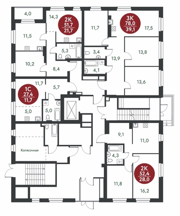 
  Продается 3-комн. квартира 78 м², в ЖК Скандинавские кварталы, дом 1. Фото 1.