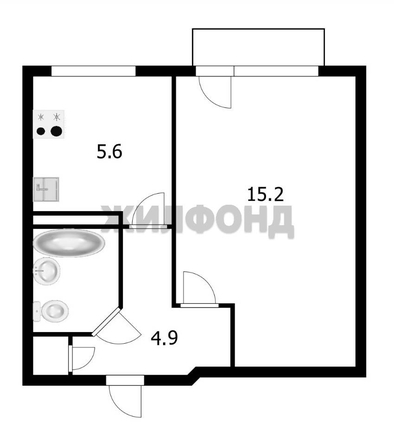 
  Продается 1-комн. квартира 28.8 м². Фото 9.