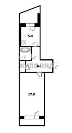 
  Продается 1-комн. квартира 32 м². Фото 13.