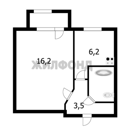 
  Продается 1-комн. квартира 29.4 м². Фото 21.