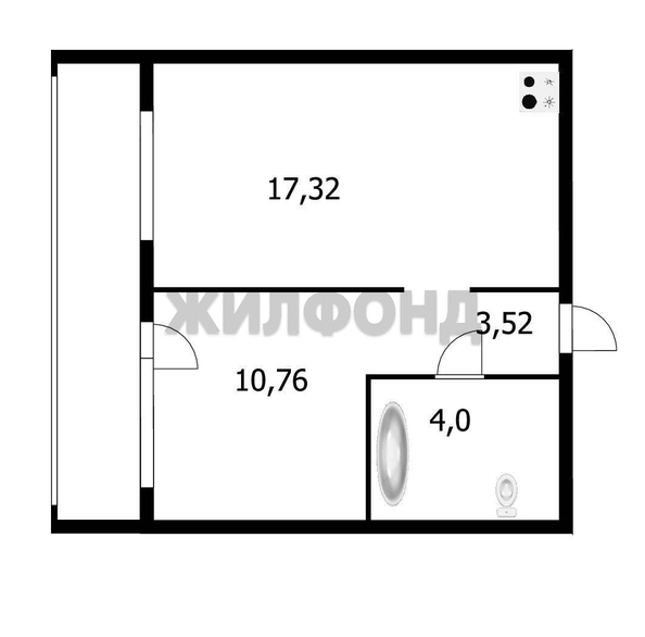 
  Продается студия 39 м². Фото 2.