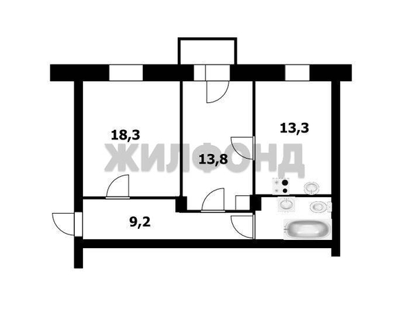 
  Продается 2-комн. квартира 62 м². Фото 21.
