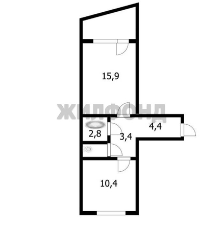 
  Продается 1-комн. квартира 38.1 м². Фото 9.