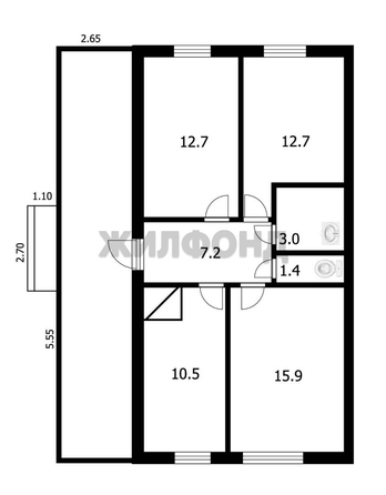 
  Продается 3-комн. квартира 63.4 м². Фото 11.
