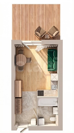 
  Продается студия 24.8 м². Фото 2.