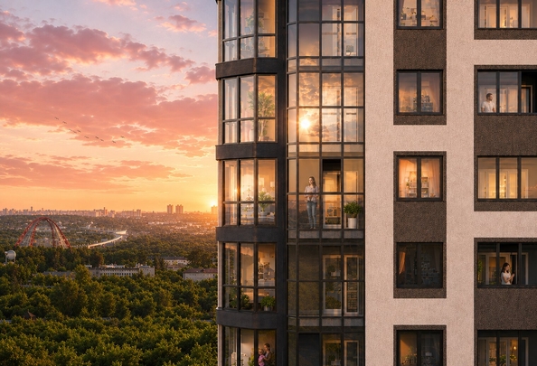 
  Продается 1-комн. квартира 46.3 м², в ЖК Астон. Шесть звёзд, 2. Фото 4.