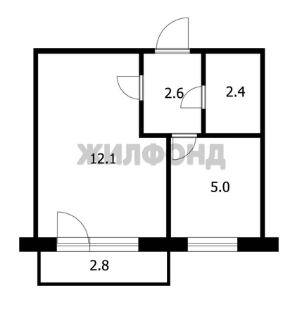 
  Продается 1-комн. квартира 22.1 м². Фото 10.