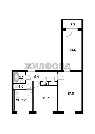 
  Продается 3-комн. квартира 59.7 м². Фото 18.