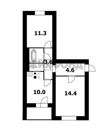 
  Продается 2-комн. квартира 47.7 м². Фото 9.